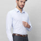 Raymond Men Grey Structure Slim Fit Cotton Shirts