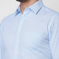 Raymond Men Blue Structure Slim Fit Cotton Shirt