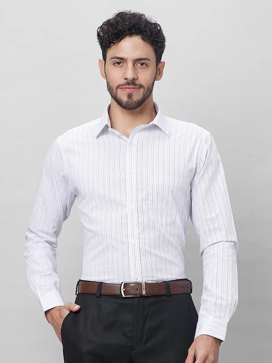 Raymond Men Red Structure Slim Fit Cotton Shirts