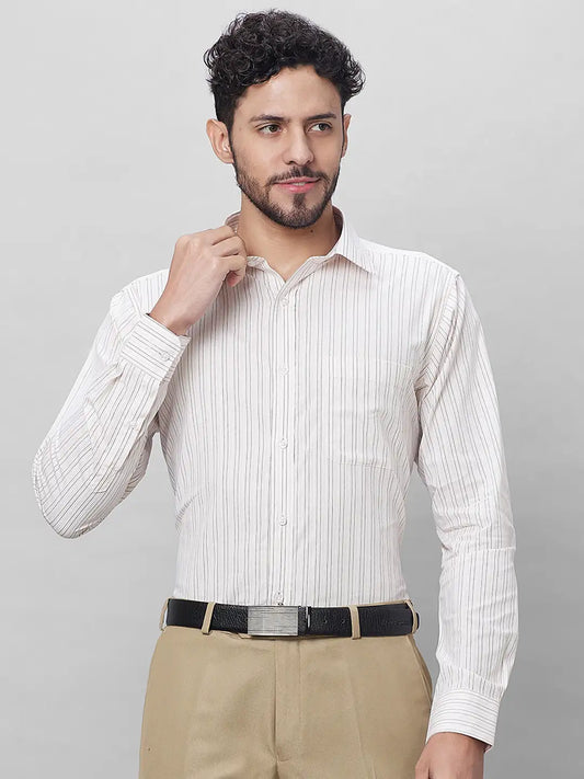 Raymond Men Maroon Structure Slim Fit Cotton Shirts