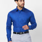 Raymond Men Blue Structure Slim Fit Cotton Shirt