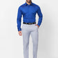 Raymond Men Blue Structure Slim Fit Cotton Shirt