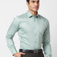 Raymond Men Grey Structure Regular Fit Cotton Shirt