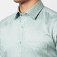 Raymond Men Grey Structure Regular Fit Cotton Shirt