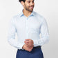 Raymond Men Blue Structure Slim Fit Cotton Shirt