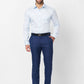Raymond Men Blue Structure Slim Fit Cotton Shirt