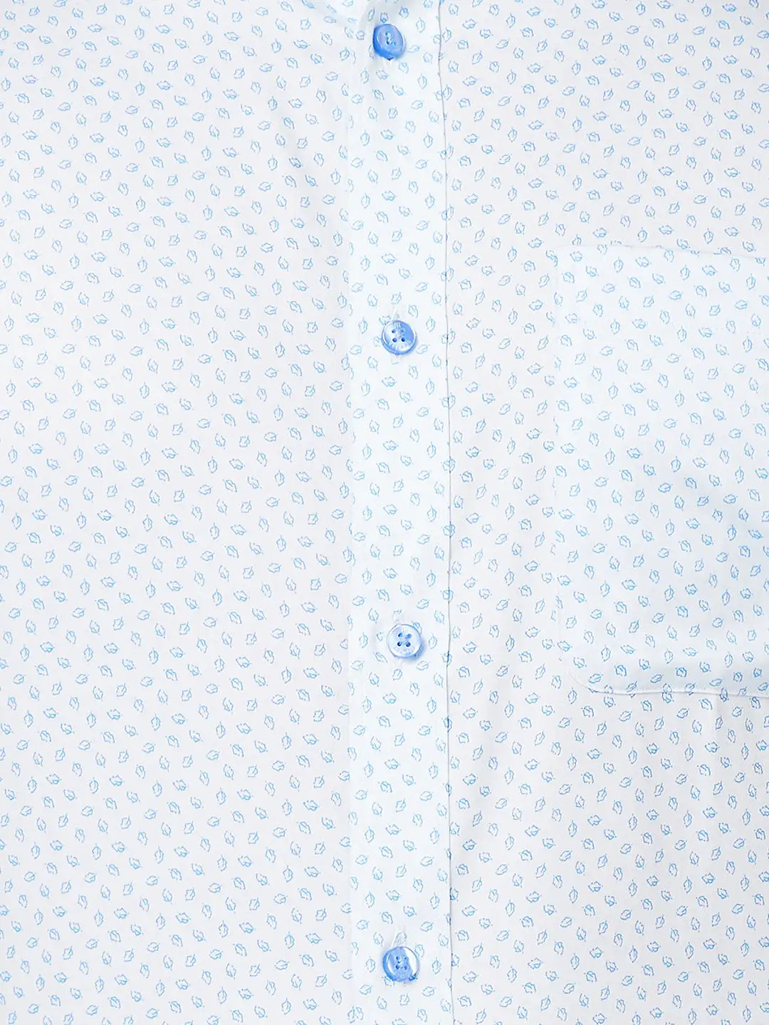 Raymond Men Blue Structure Slim Fit Cotton Shirt