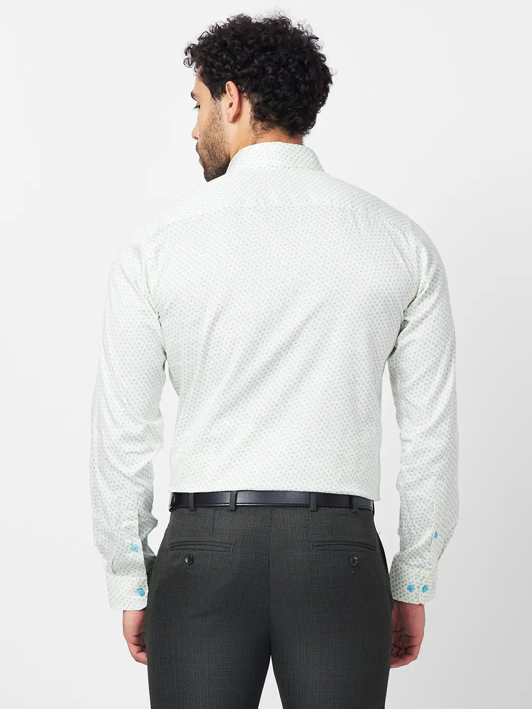 Raymond Men Red Structure Slim Fit Cotton Shirt