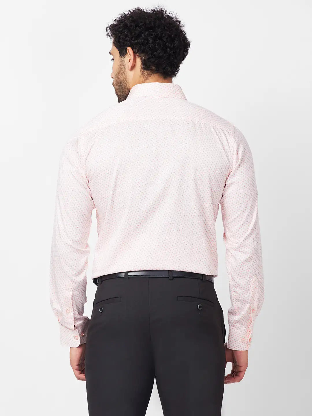 Raymond Men Grey Structure Slim Fit Cotton Shirt