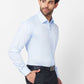 Raymond Men Blue Structure Slim Fit Cotton Shirt