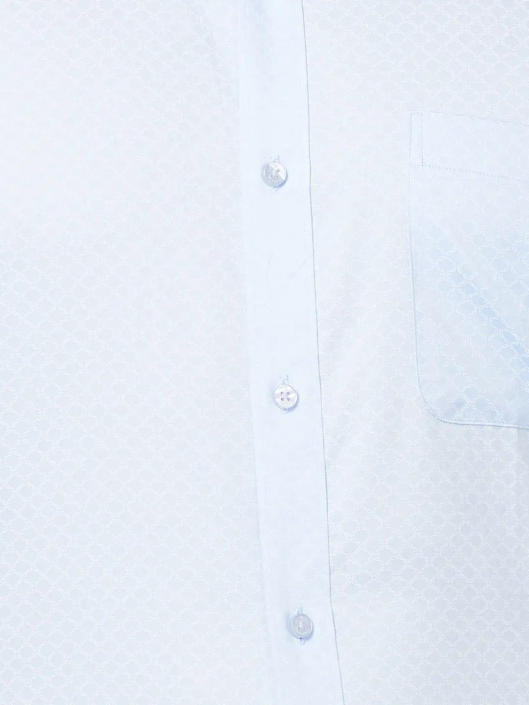 Raymond Men Blue Structure Slim Fit Cotton Shirt