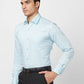 Raymond Men Grey Structure Slim Fit Cotton Shirt