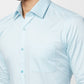 Raymond Men Grey Structure Slim Fit Cotton Shirt