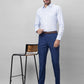 Raymond Men Violet Structure Slim Fit Cotton Shirts