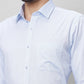 Raymond Men Violet Structure Slim Fit Cotton Shirts