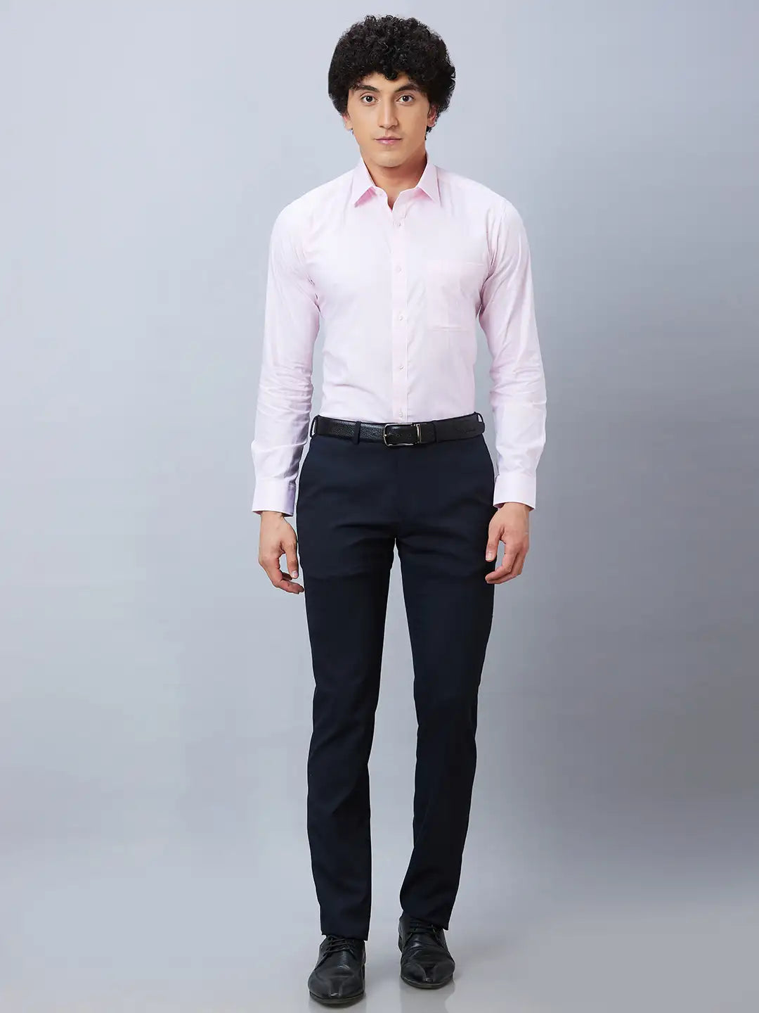 Raymond Men Brown Structure Slim Fit Cotton Shirt