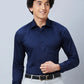 Raymond Men Grey Structure Slim Fit Cotton Shirt
