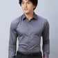 Raymond Men Black Structure Slim Fit Cotton Shirt