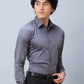 Raymond Men Black Structure Slim Fit Cotton Shirt