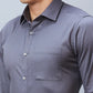 Raymond Men Black Structure Slim Fit Cotton Shirt