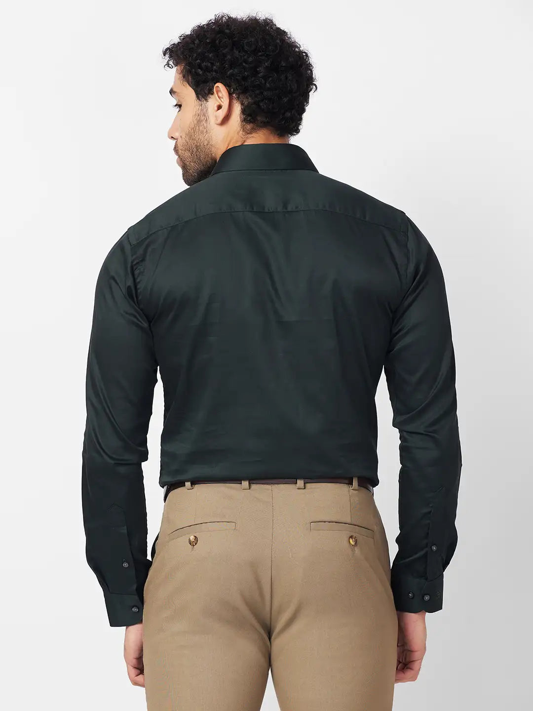 Raymond Men Blue Structure Slim Fit Cotton Shirt