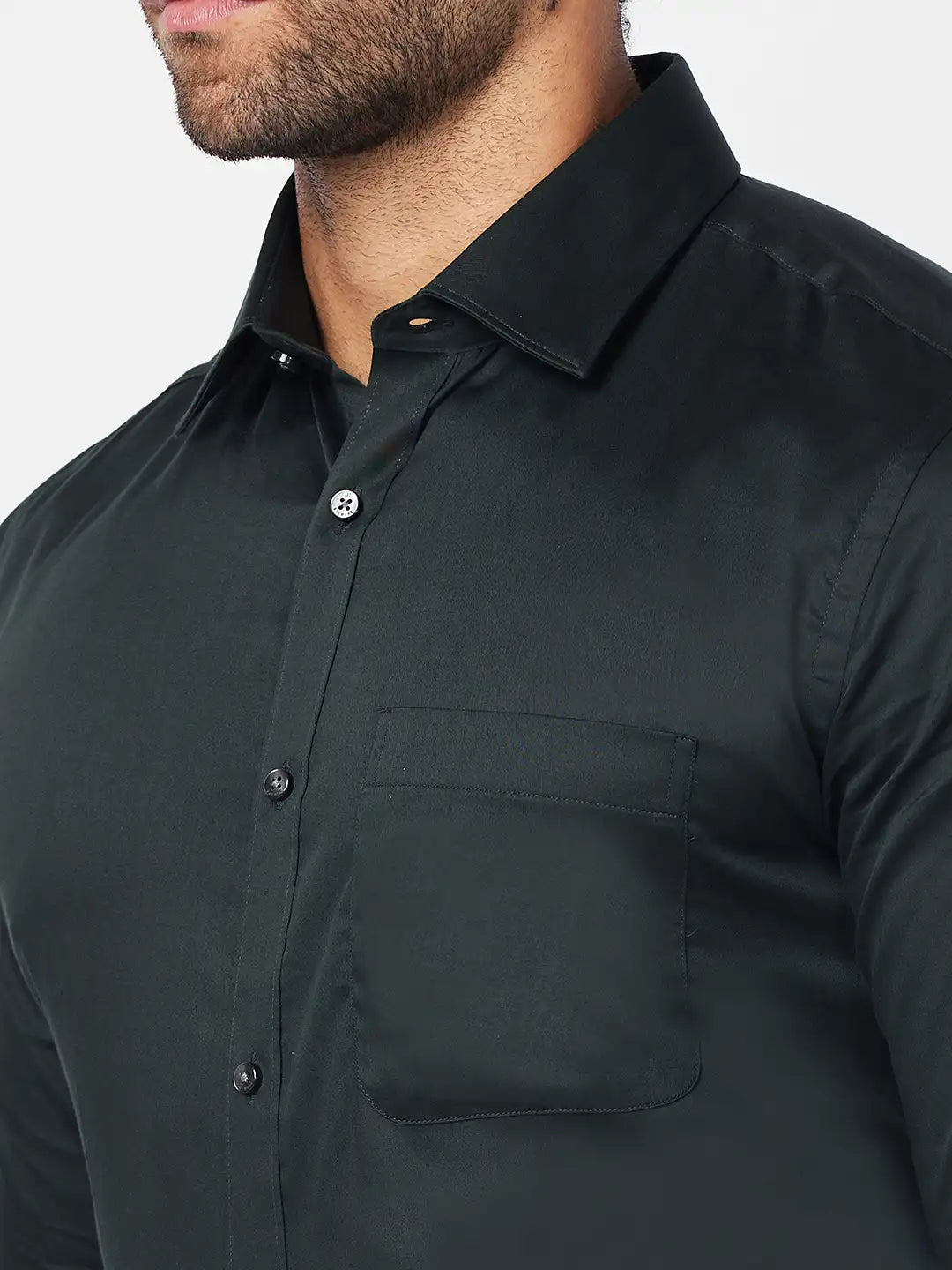 Raymond Men Blue Structure Slim Fit Cotton Shirt