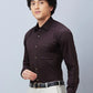 Raymond Men Grey Structure Slim Fit Cotton Shirt