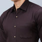 Raymond Men Grey Structure Slim Fit Cotton Shirt