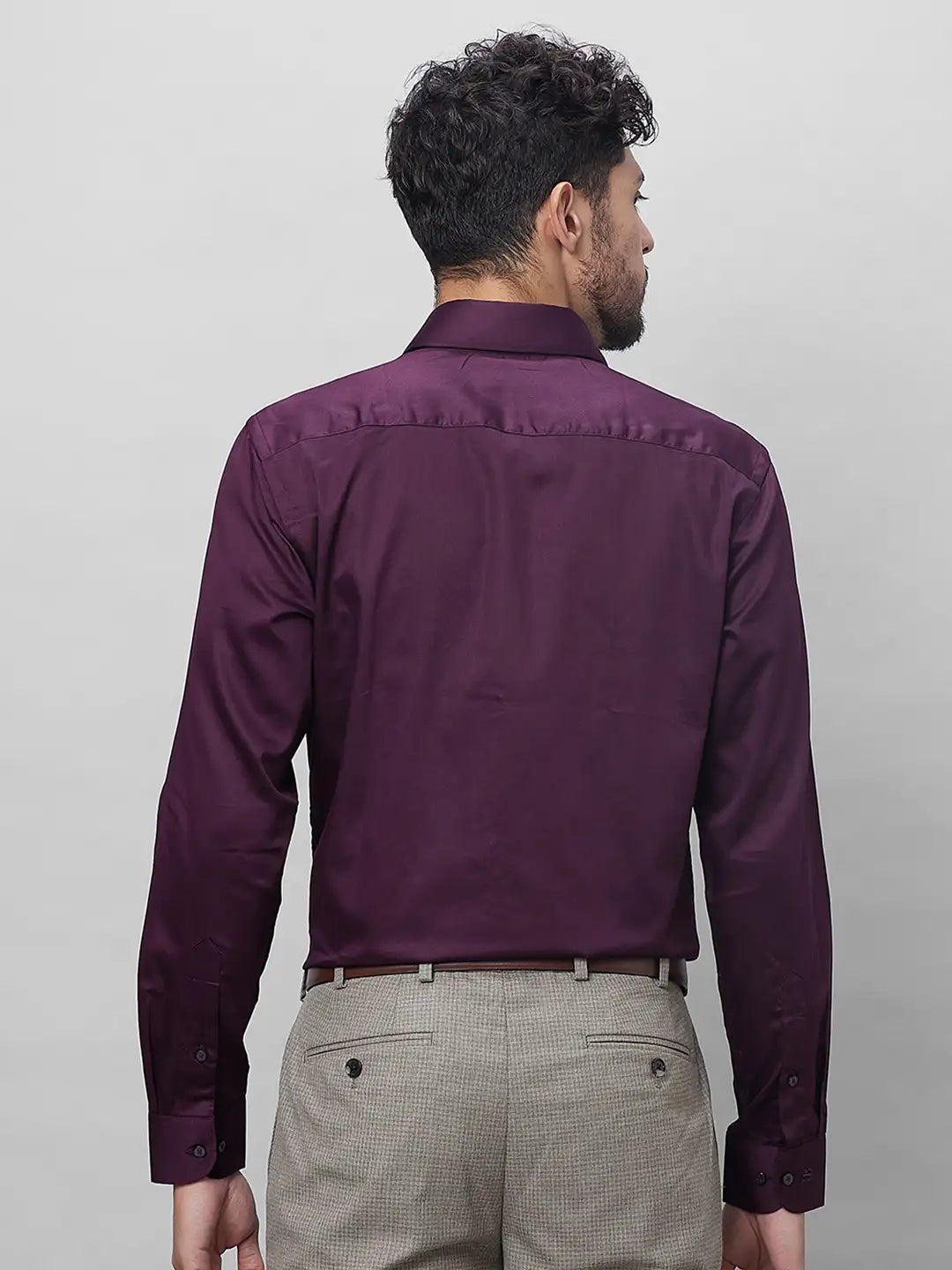 Raymond Men White Structure Slim Fit Cotton Shirts