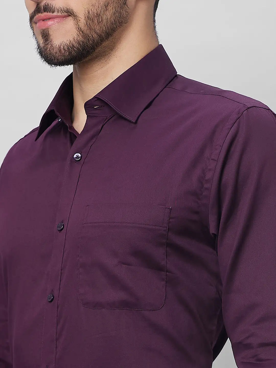 Raymond Men White Structure Slim Fit Cotton Shirts