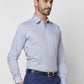 Raymond Men Blue Structure Regular Fit Cotton Shirt