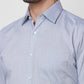 Raymond Men Blue Structure Regular Fit Cotton Shirt