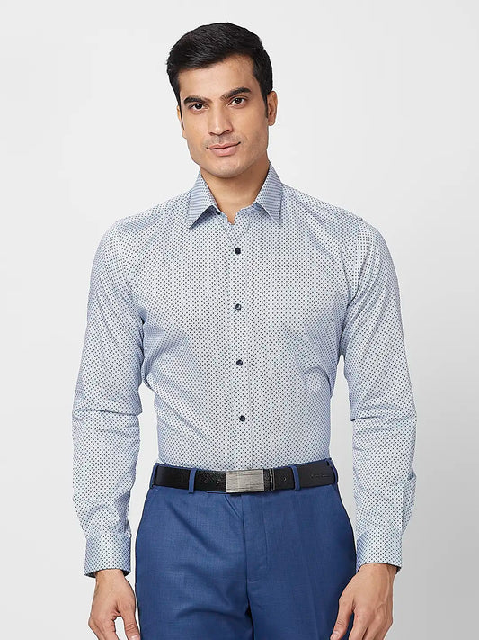 Raymond Men Yellow Structure Slim Fit Cotton Shirt