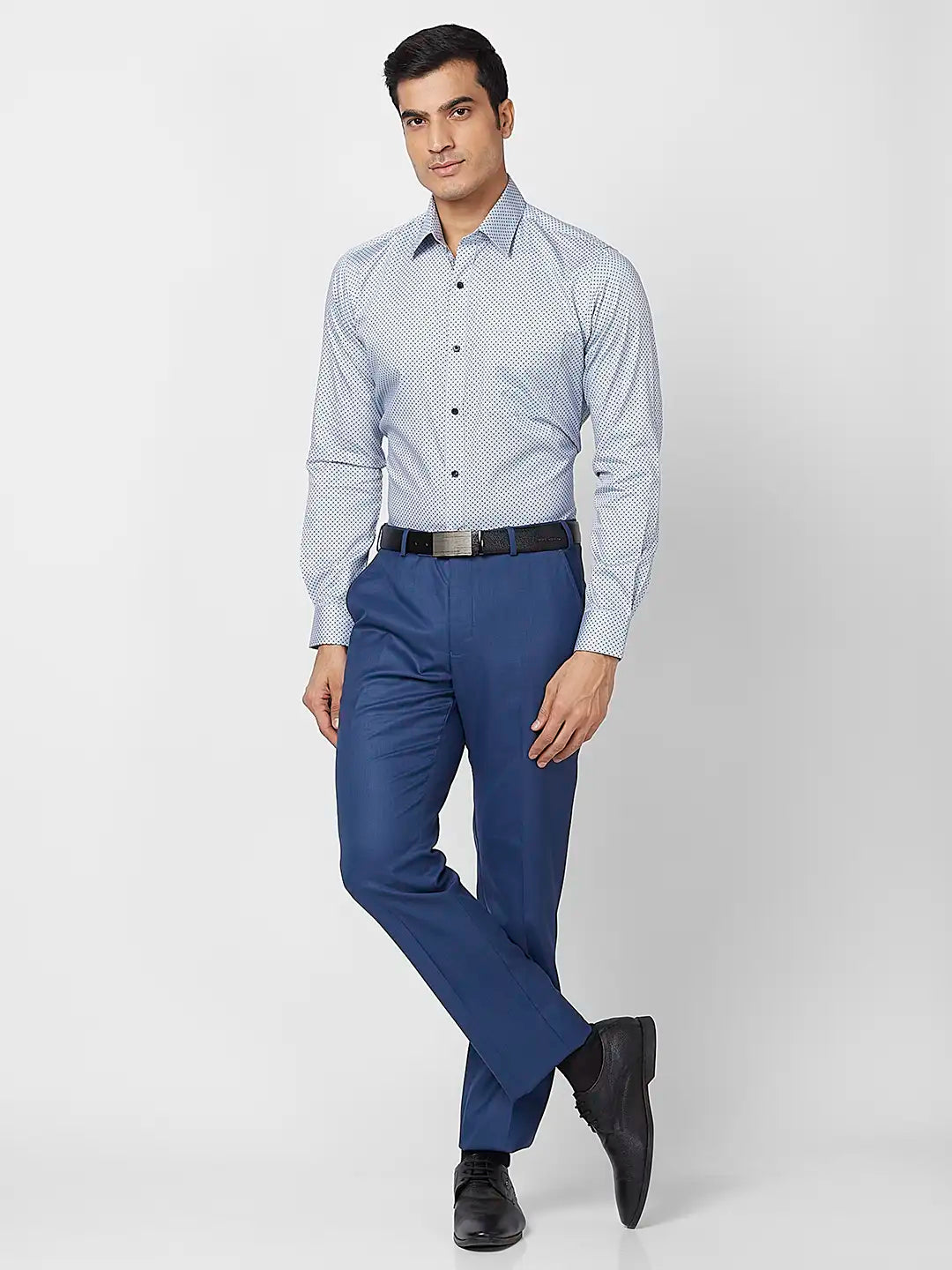 Raymond Men Yellow Structure Slim Fit Cotton Shirt