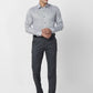 Raymond Men Fawn Structure Regular Fit Cotton Shirt