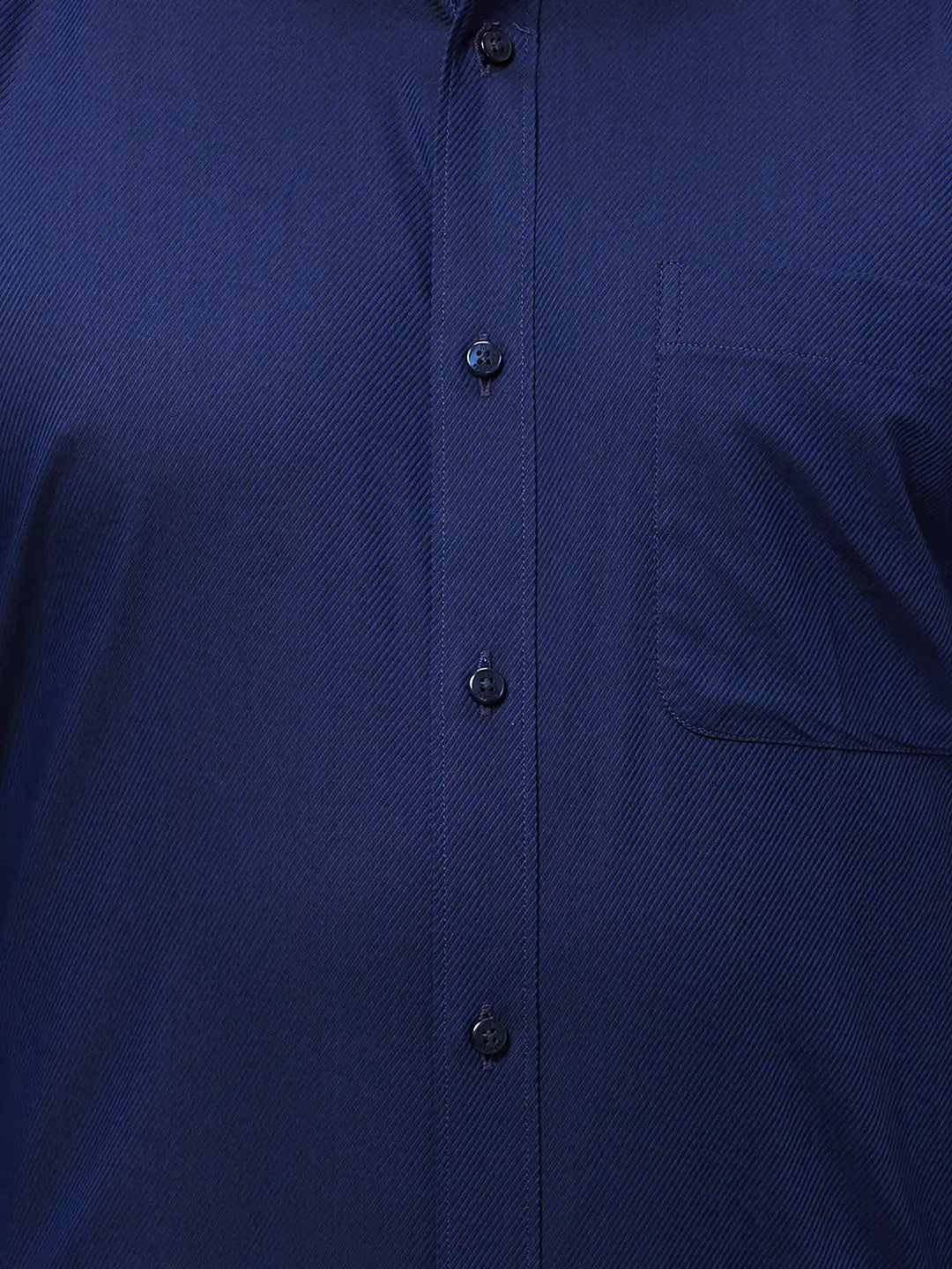 Raymond Men Black Structure Regular Fit Cotton Shirts