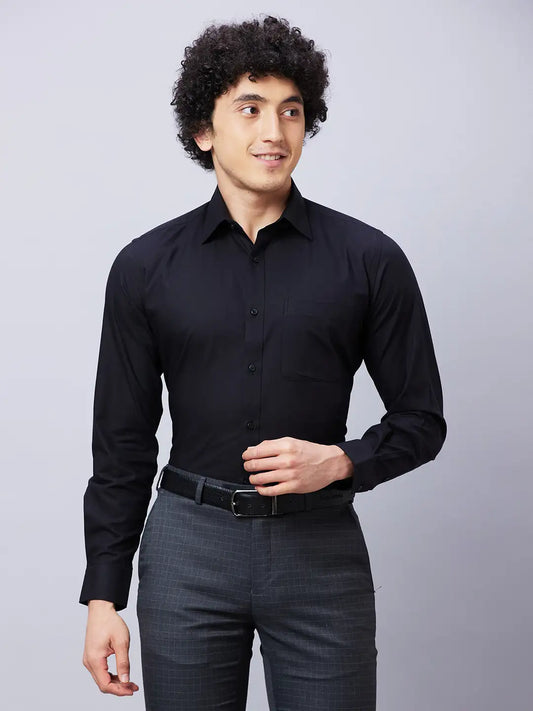 Raymond Men Maroon Structure Slim Fit Cotton Shirts