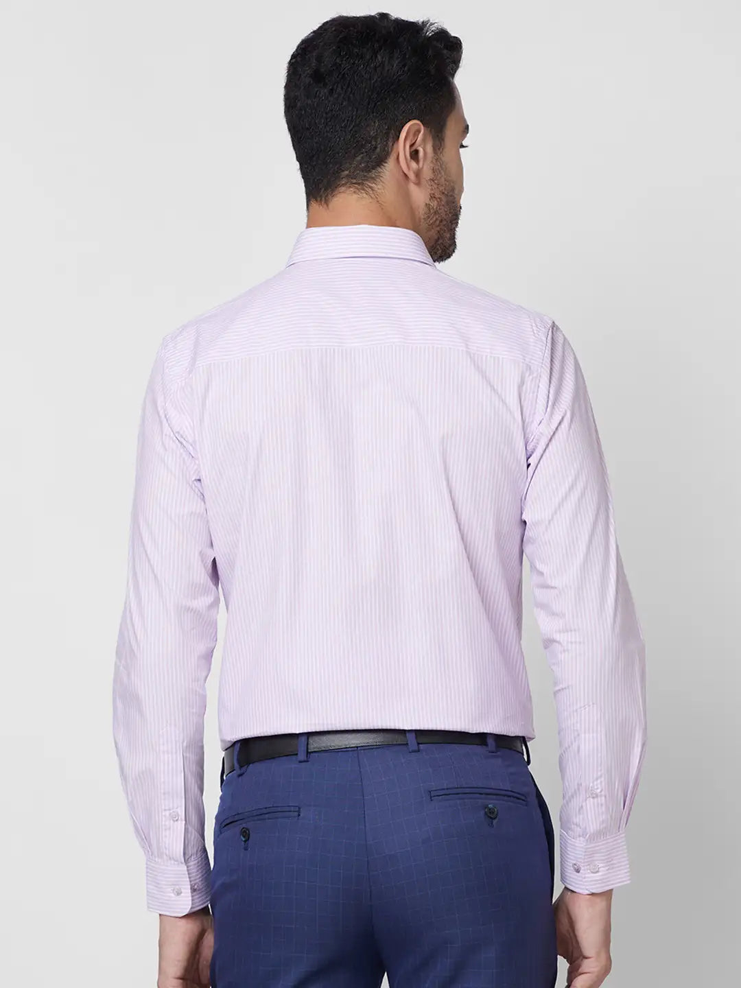 Raymond Men Brown Solid Contemporary Fit Cotton Shirt