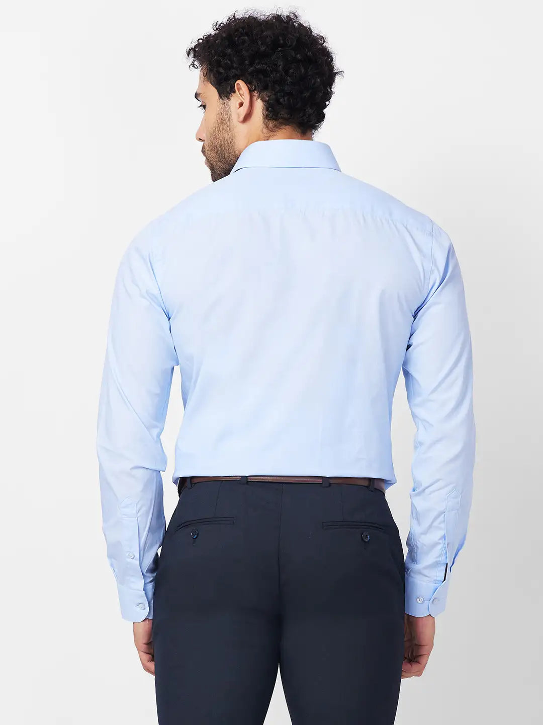 Raymond Men Green Structure Slim Fit Cotton Shirt