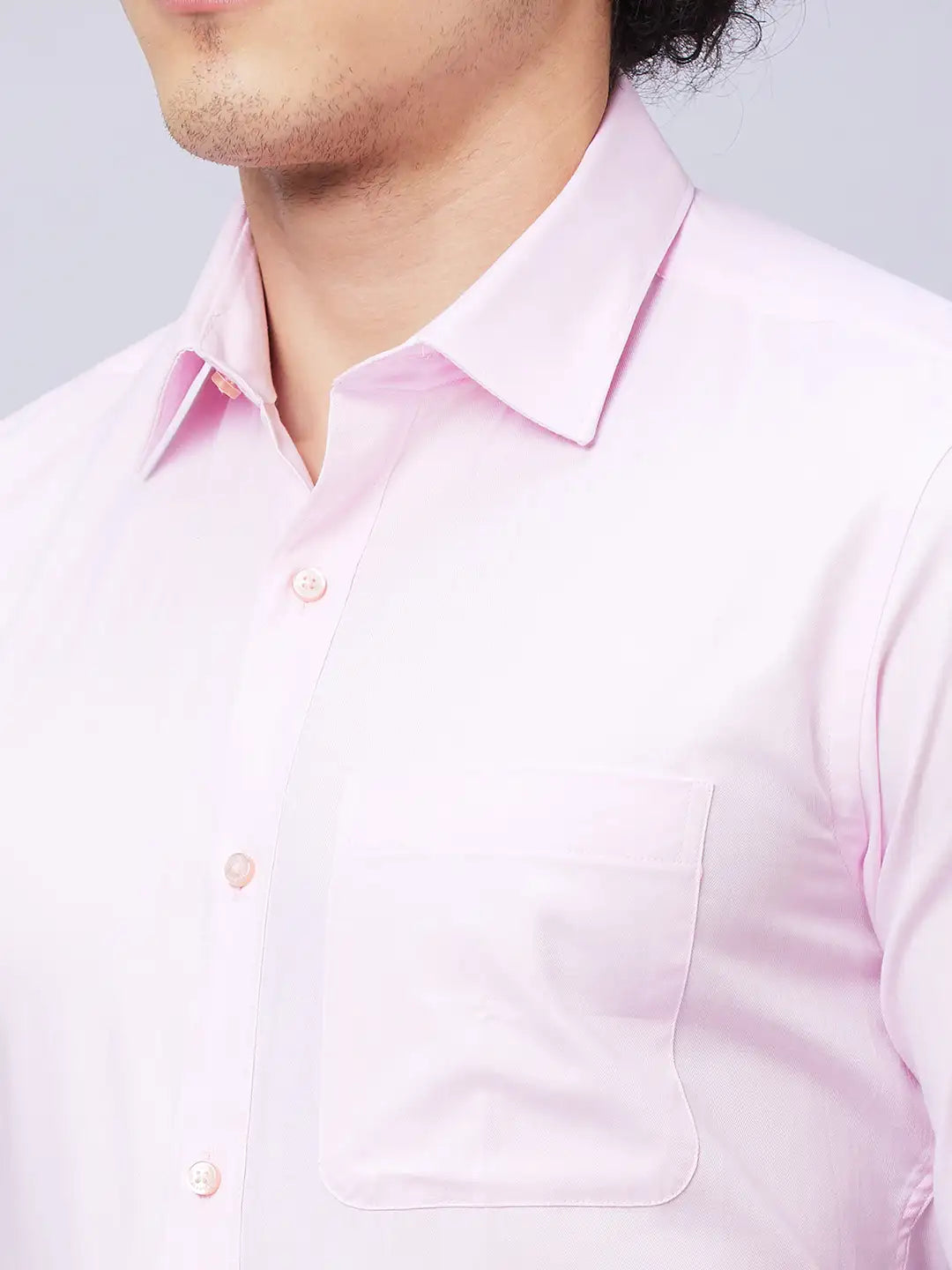 Raymond Men Blue Structure Regular Fit Cotton Shirt