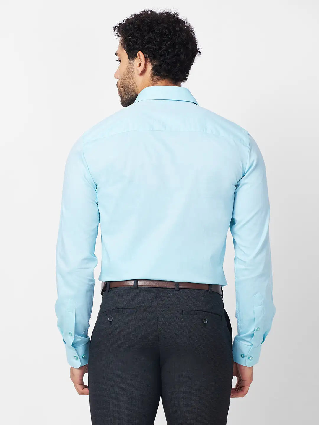 Raymond Men Yellow Structure Regular Fit Cotton Shirt