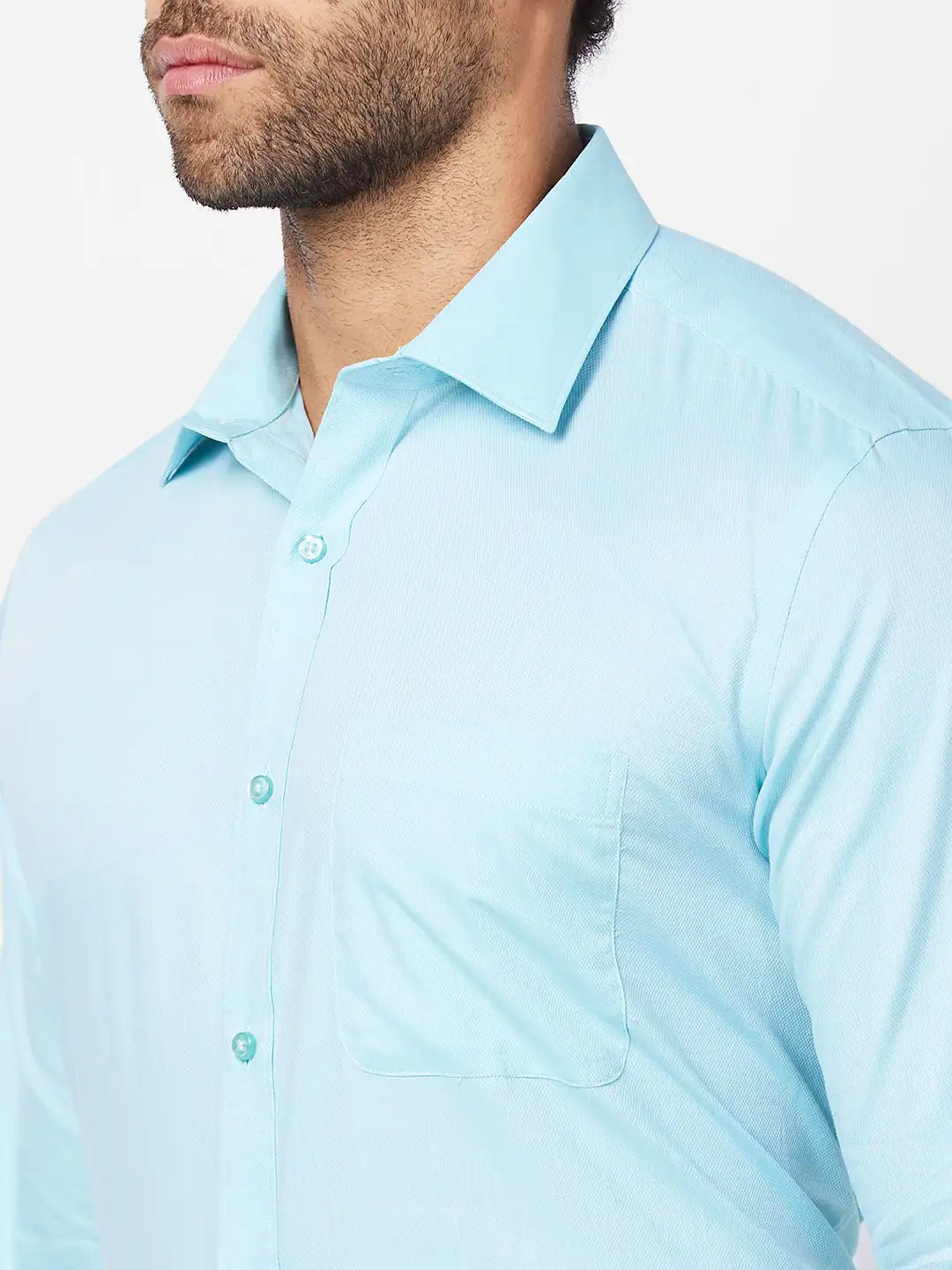 Raymond Men Yellow Structure Regular Fit Cotton Shirt