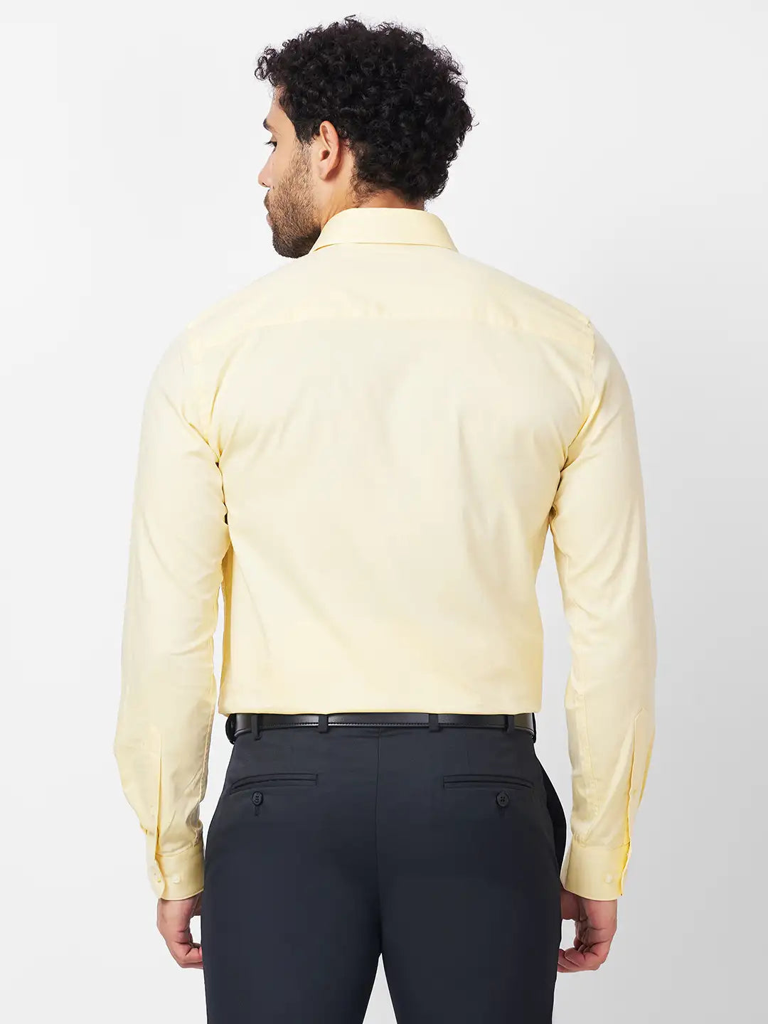 Raymond Men Blue Structure Regular Fit Cotton Shirt