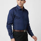 Raymond Men Blue Structure Slim Fit Cotton Shirt