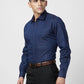 Raymond Men Blue Structure Slim Fit Cotton Shirt