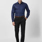 Raymond Men Blue Structure Slim Fit Cotton Shirt