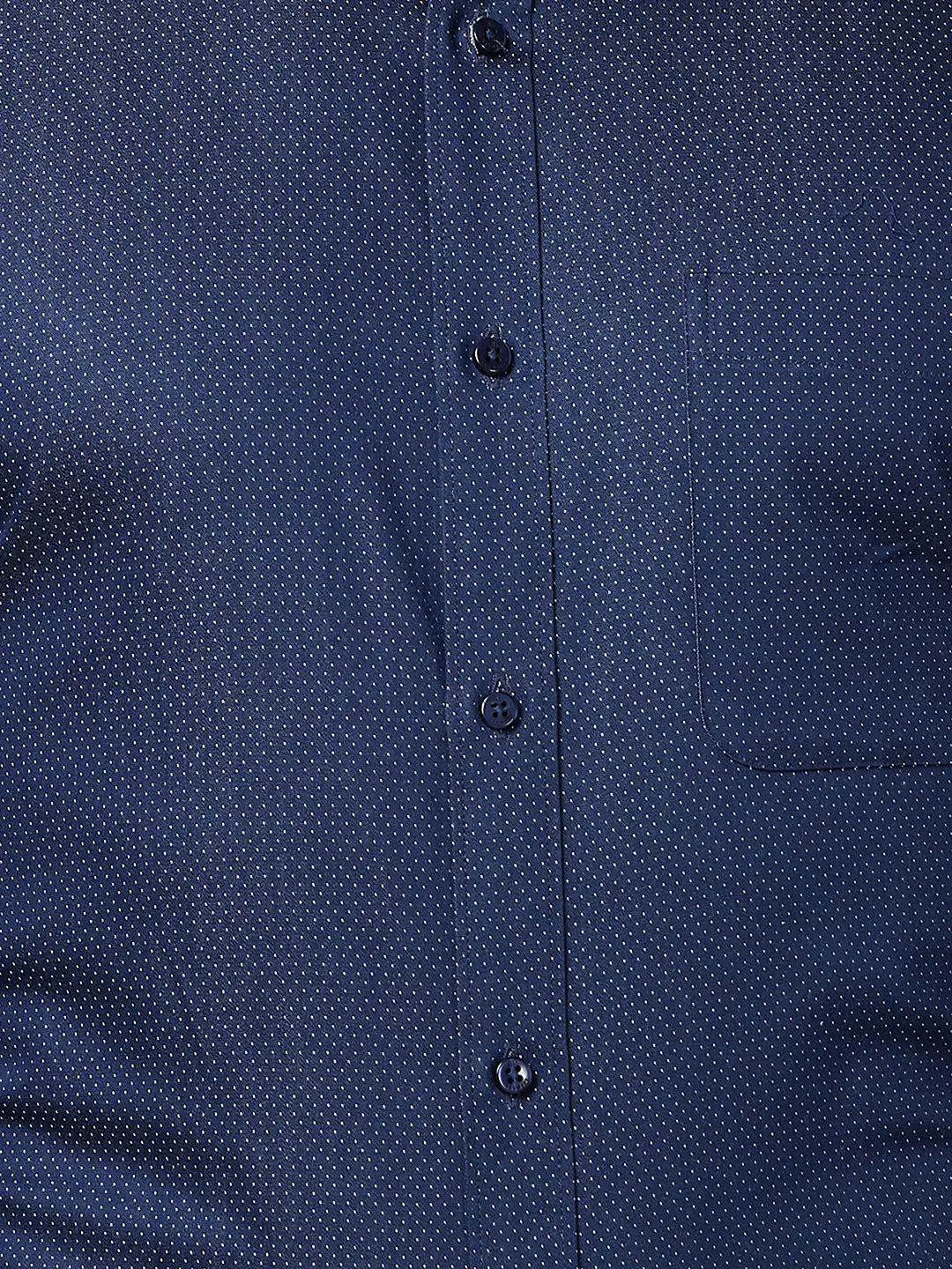Raymond Men Blue Structure Slim Fit Cotton Shirt