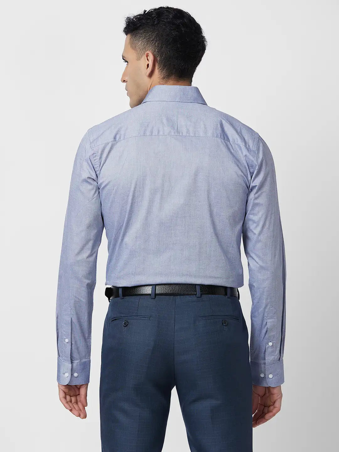 Raymond Men Brown Solid Regular Fit Cotton Shirt
