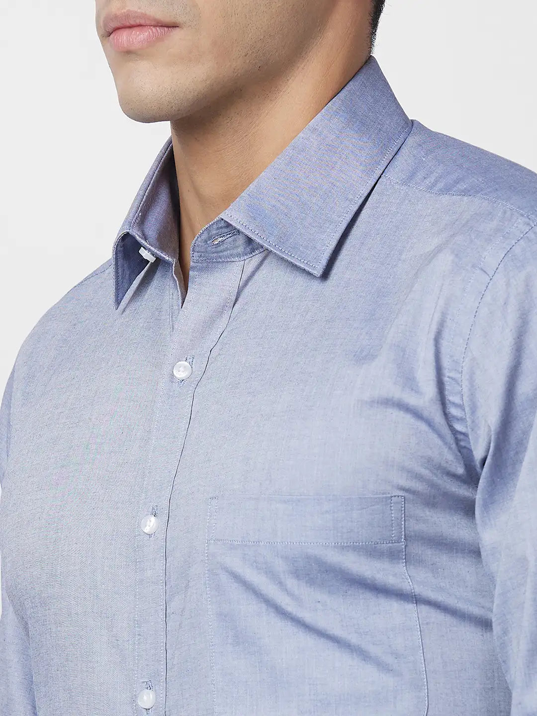 Raymond Men Brown Solid Regular Fit Cotton Shirt