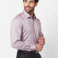 Raymond Men Blue Stripe Regular Fit Cotton Shirt